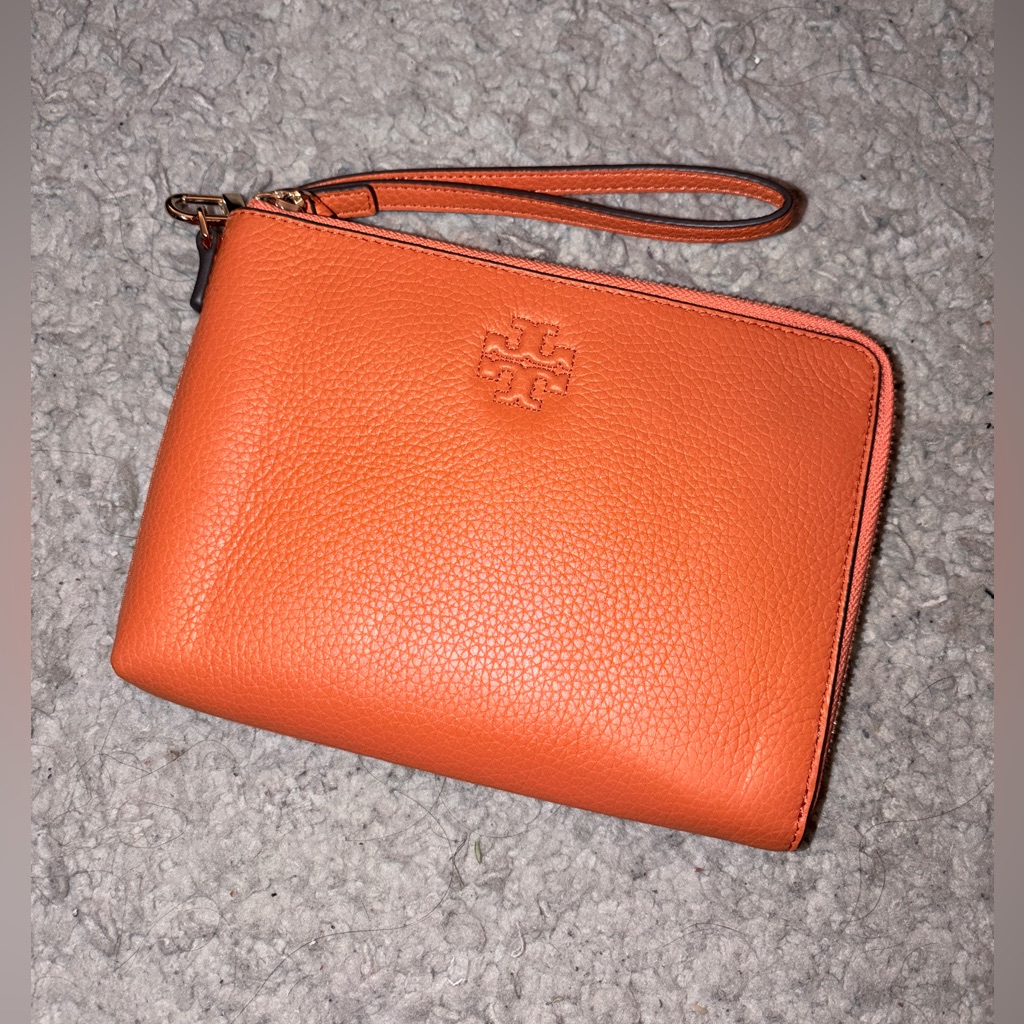 Tory Burch Vibrant Orange Clutch
